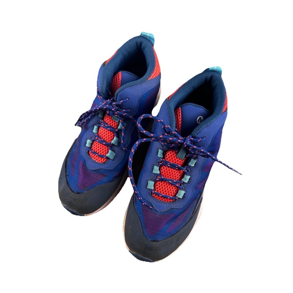 Merrell Moab Speed Mid Hiking Shoes Waterproof Big Kid Size 6 Girls Blue Pink
